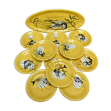 12-piece fish service Manufacture Sainte Radegonde