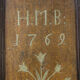 Painted folk art bridal cupboard 1769