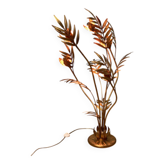 Hans Kogl Jansen style flower floor lamp, vintage 70s