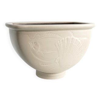 Art Deco Vase with Sea Motif by Nils Thorsson, Aluminia/Royal Copenhagen, 1930s