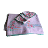 Embroidered tablecloth and 3 towels