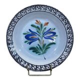 Plat XIXème faïence "cul noir"