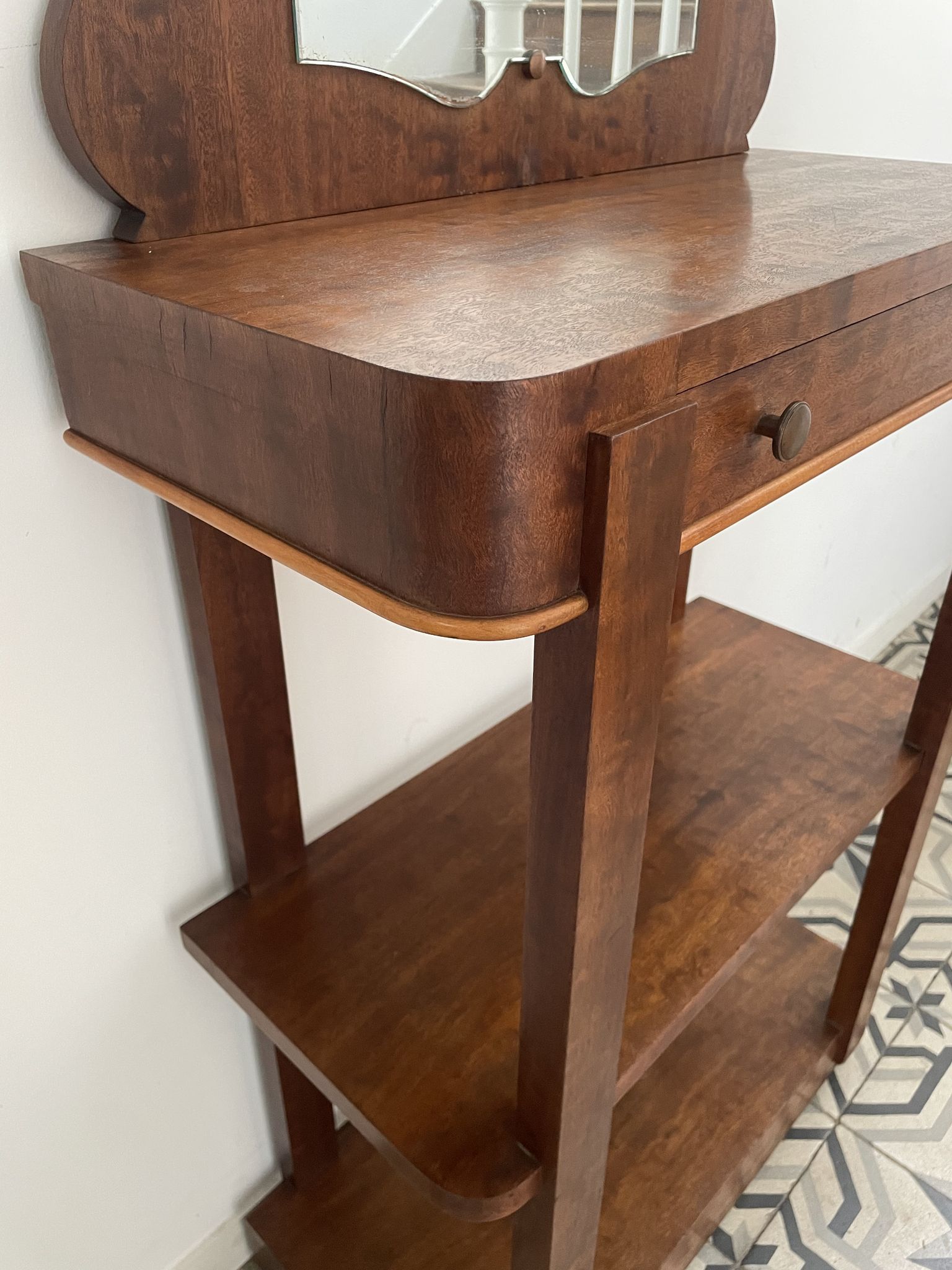Console et son miroir vers 1930