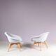 1950s set of 2 easy chairs by Frantisek Jirak, Czech