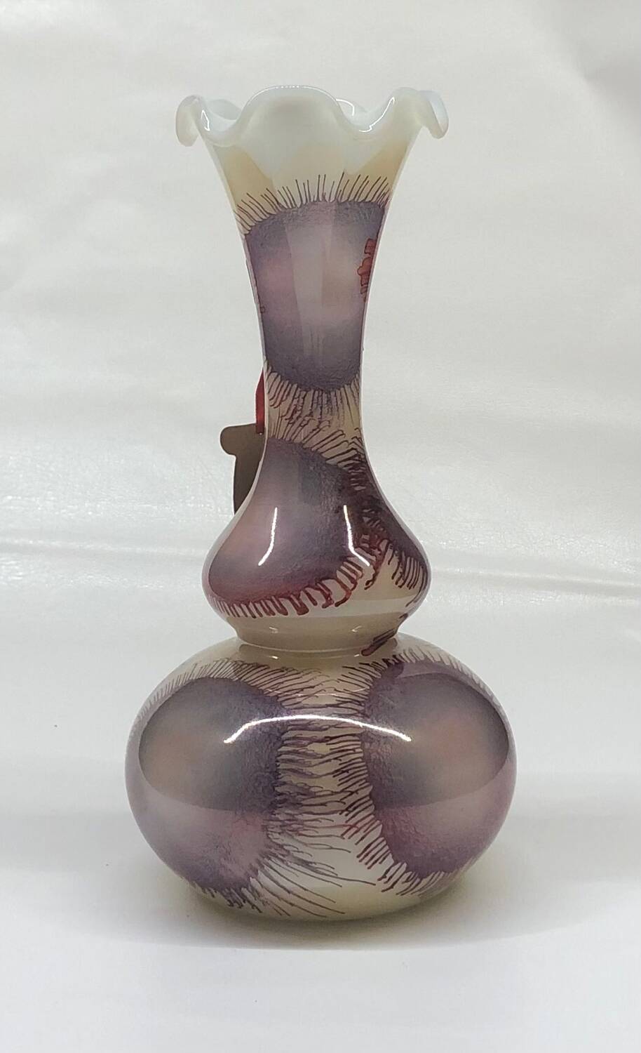 Vase en verre d’opaline soufflé Toscan Stelvia