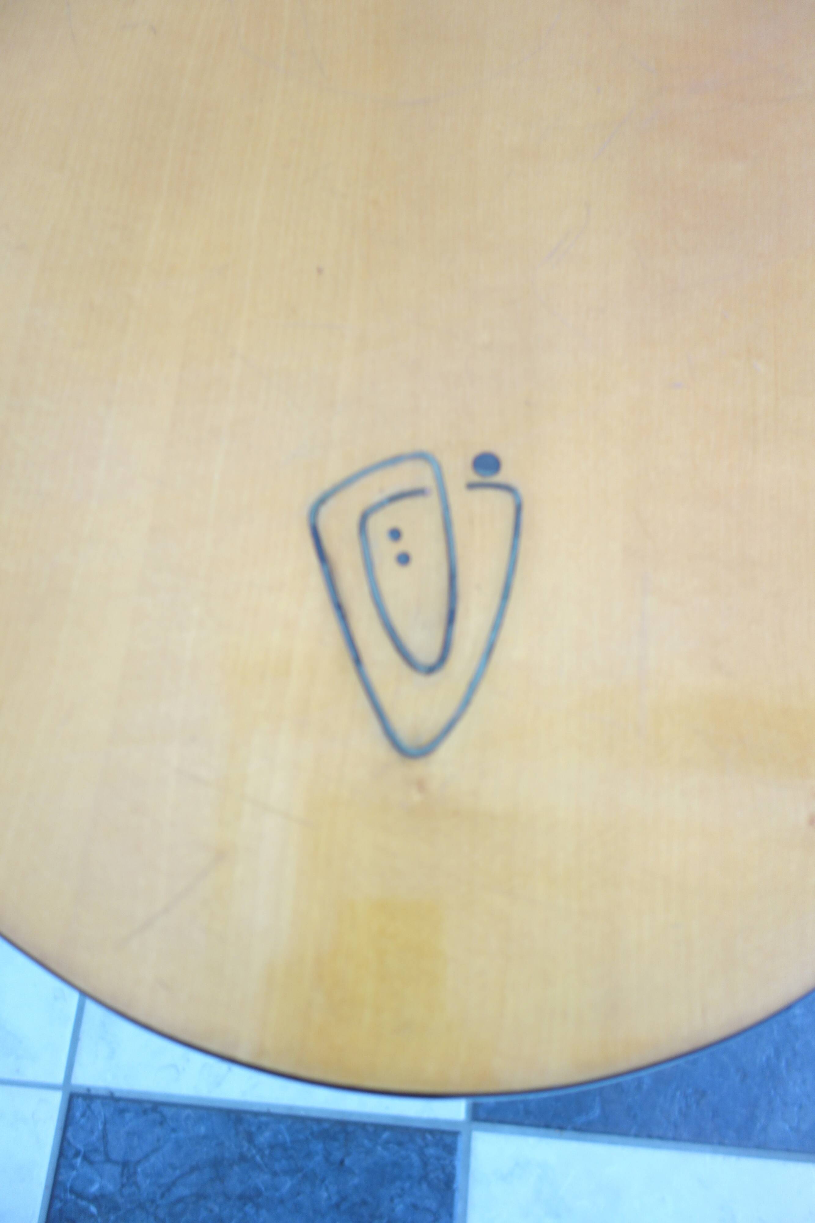 Boomerang shape coffee table 1950