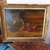 Still life painting signed