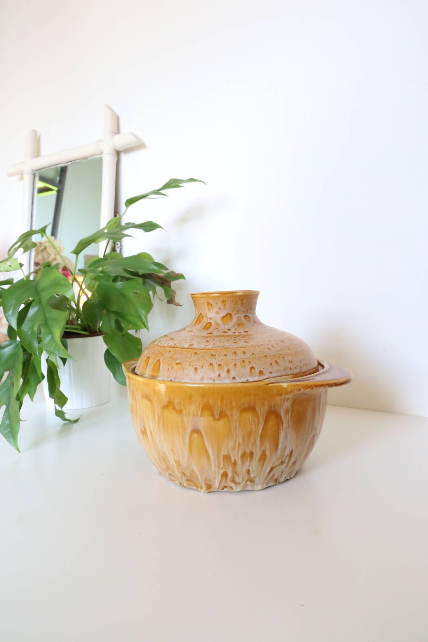 Salad bowl, or soup bowl, ceramic, Niderviller Motif Fauve