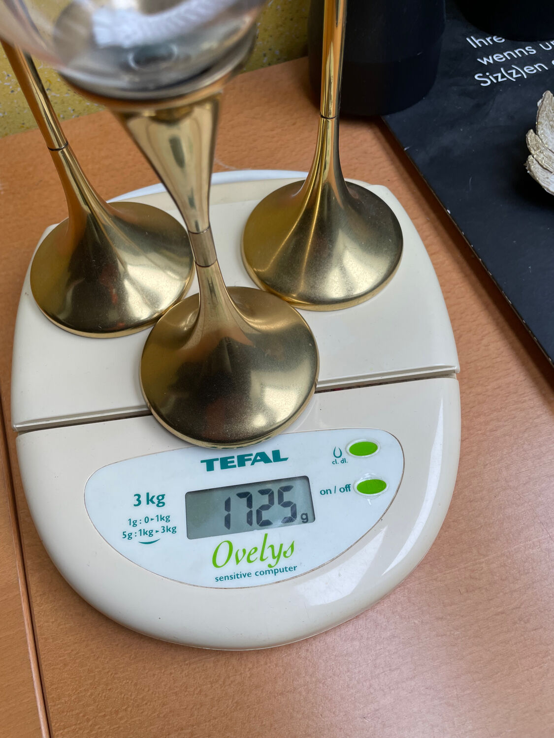 3 oil lamps Freddie Andersen "Clear Drop"