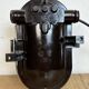 Industrial Brown Bakelite Wall Light with Milk Glass, 1960s
