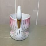 Vintage porcelain swan pot cache