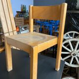 Children's chair vintage school wood