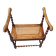 Wokkel chair with armrests and webbing seat