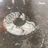 Vintage fossil stones coffee table, 1970s