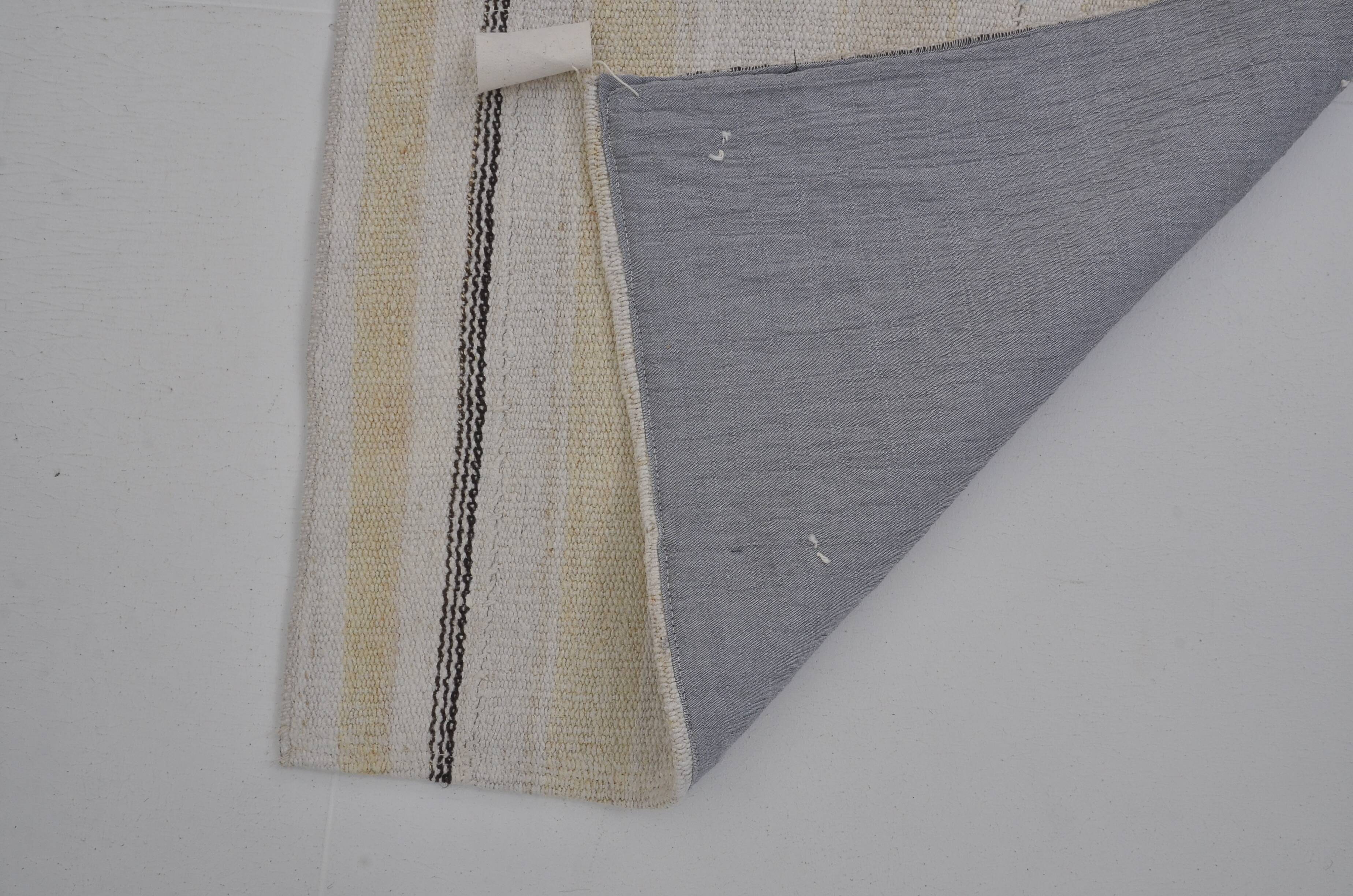 Stripe Neutral Hemp Rug sku 3789