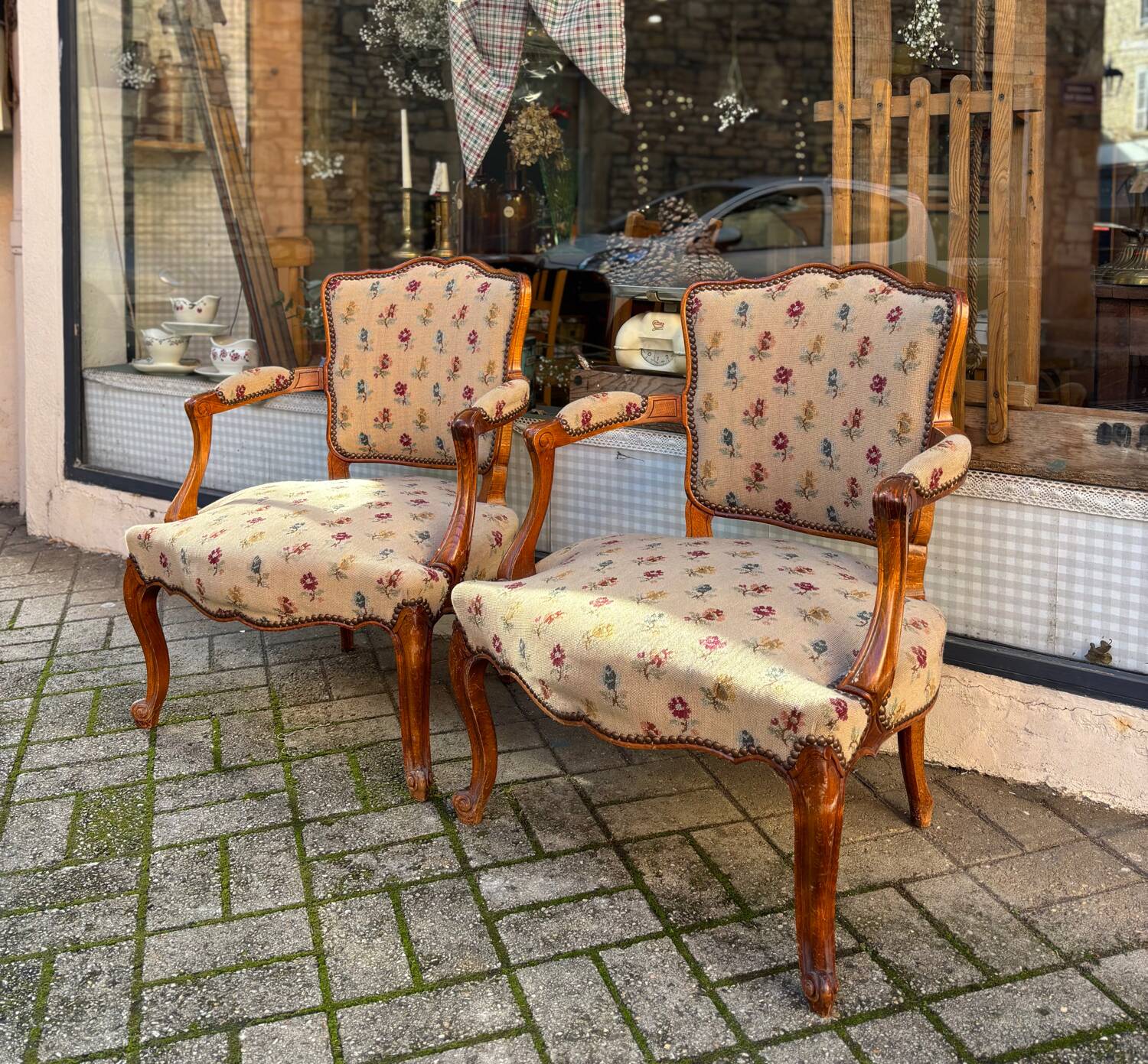 Pair of Louis XV armchairs