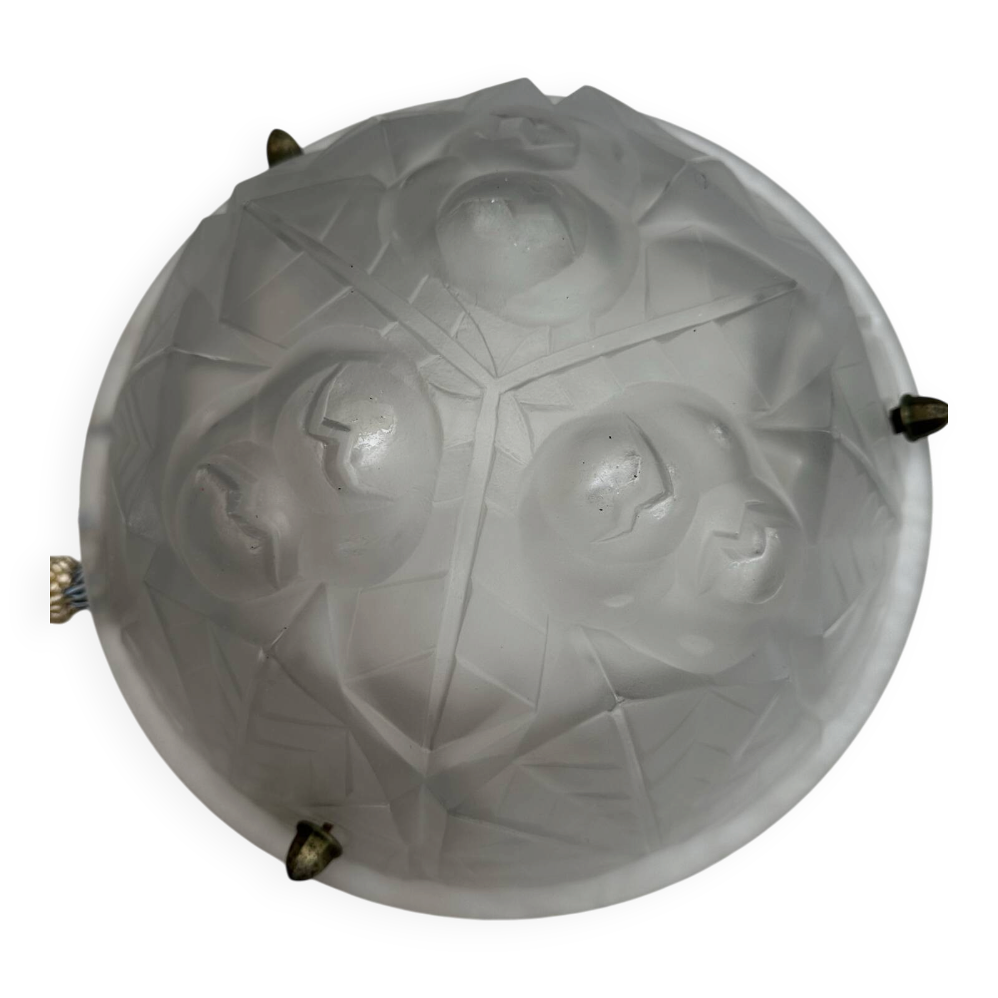 Vasque d’éclairage signée Degué