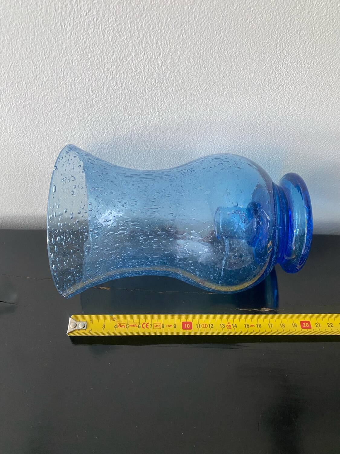 Lavender Blue Glass Tealight Holder