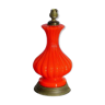 Lampe balustre ou bouteille couleur corail époque napoléon III second empire ou 1900 art nouvea