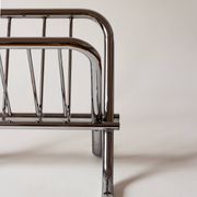 Chrome tubular steel magazine holder, Le Zack 1980
