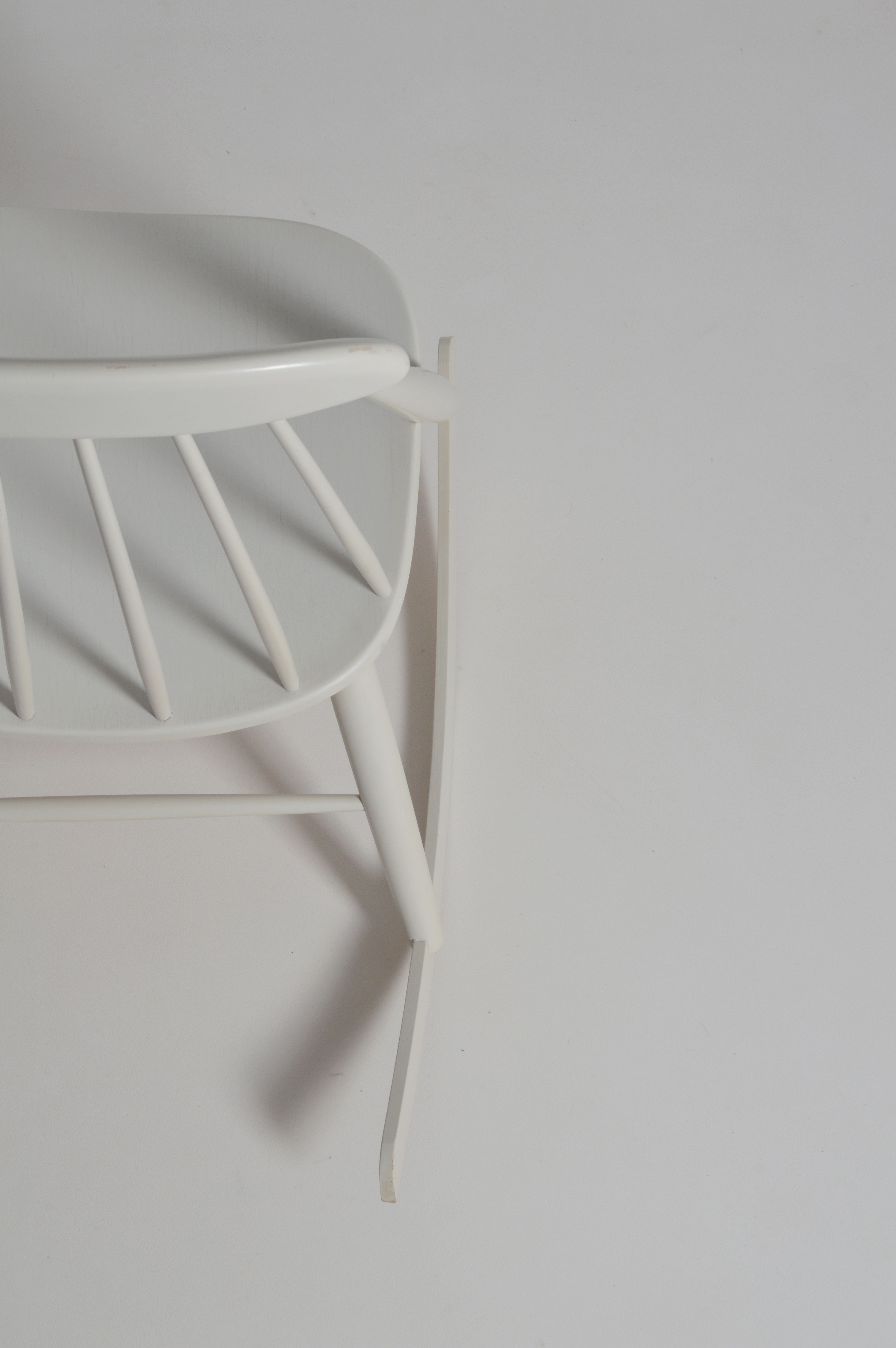 Scandinavian rocking chair with unusual design, 1950s