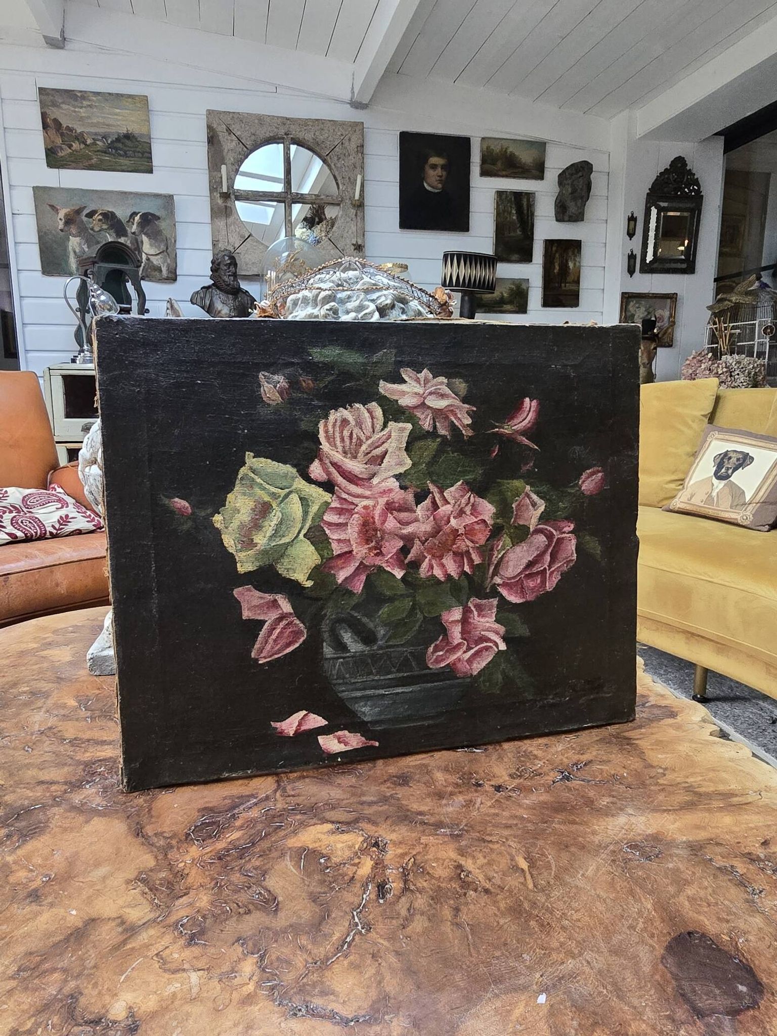 Huile sur toile bouquet
