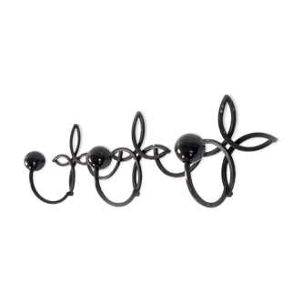 Wrought iron coat rack