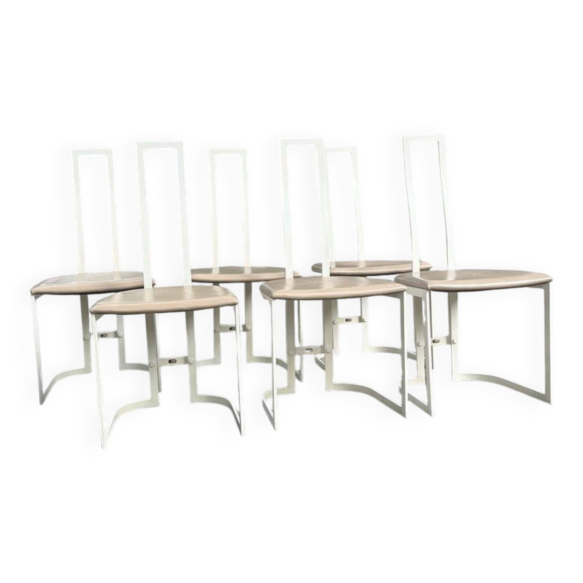 6x Modernist Side Chair-Gastone Rinaldi pour THEMA