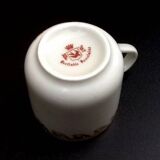 Two PL coffee cups (Limousine Porcelain) the crowned swallow