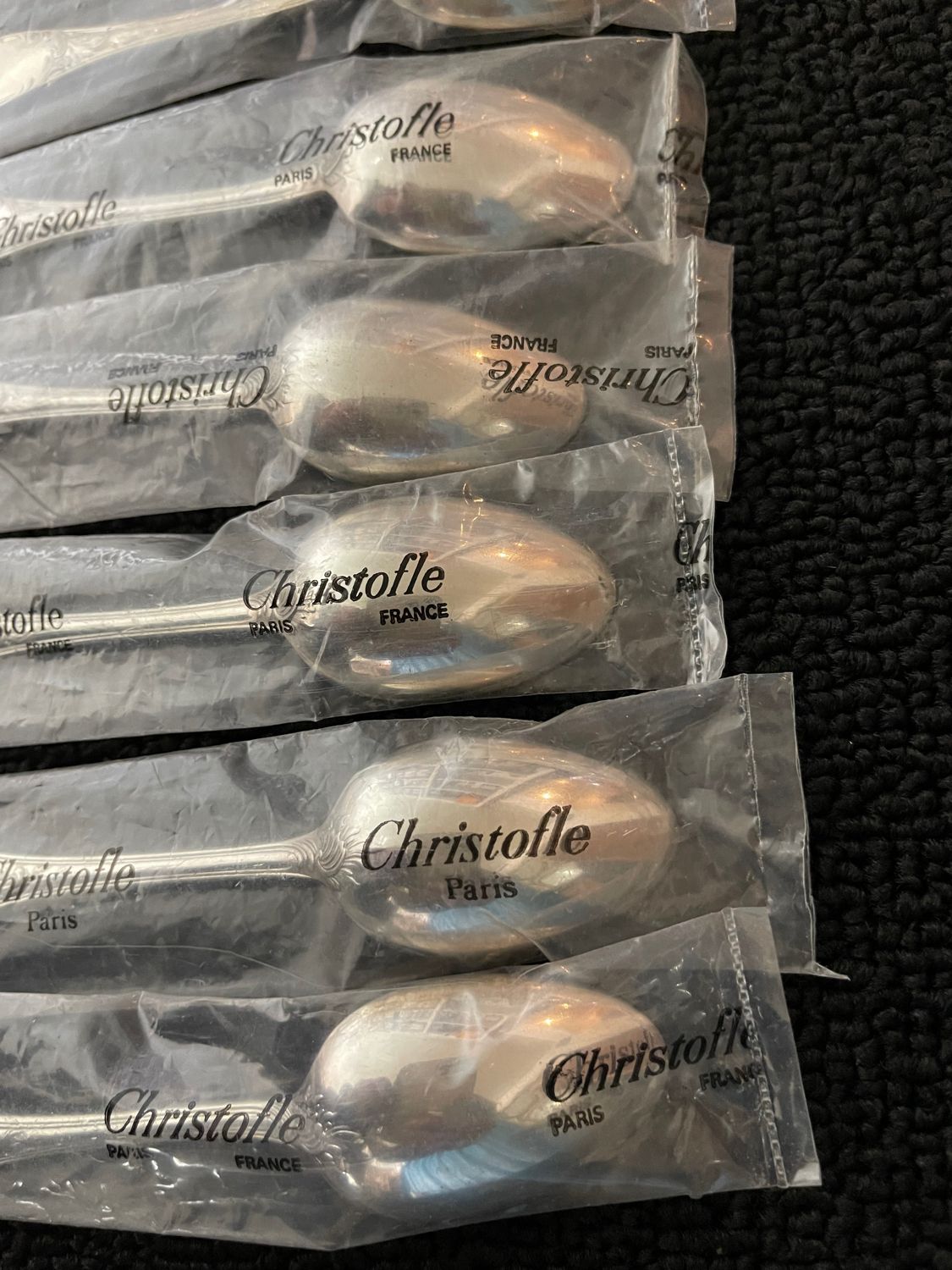 Christofle marly 12 spoons in new blister packs