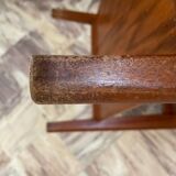 Teak sofa end table 1950 France