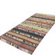 Tapis Kilim rayé, tapis tissé à plat en laine fait main, 250 x 120 cm