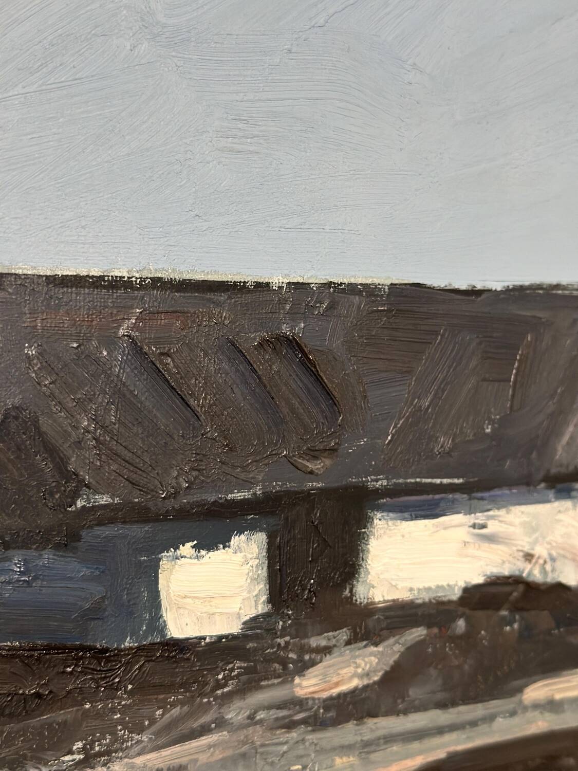 Swedish Oil on Canvas – “Farm Motif” by Bengt Hillgrund