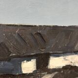 Swedish Oil on Canvas – “Farm Motif” by Bengt Hillgrund