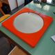 Miroir vintage orange