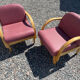 Paire de fauteuils style Baumann