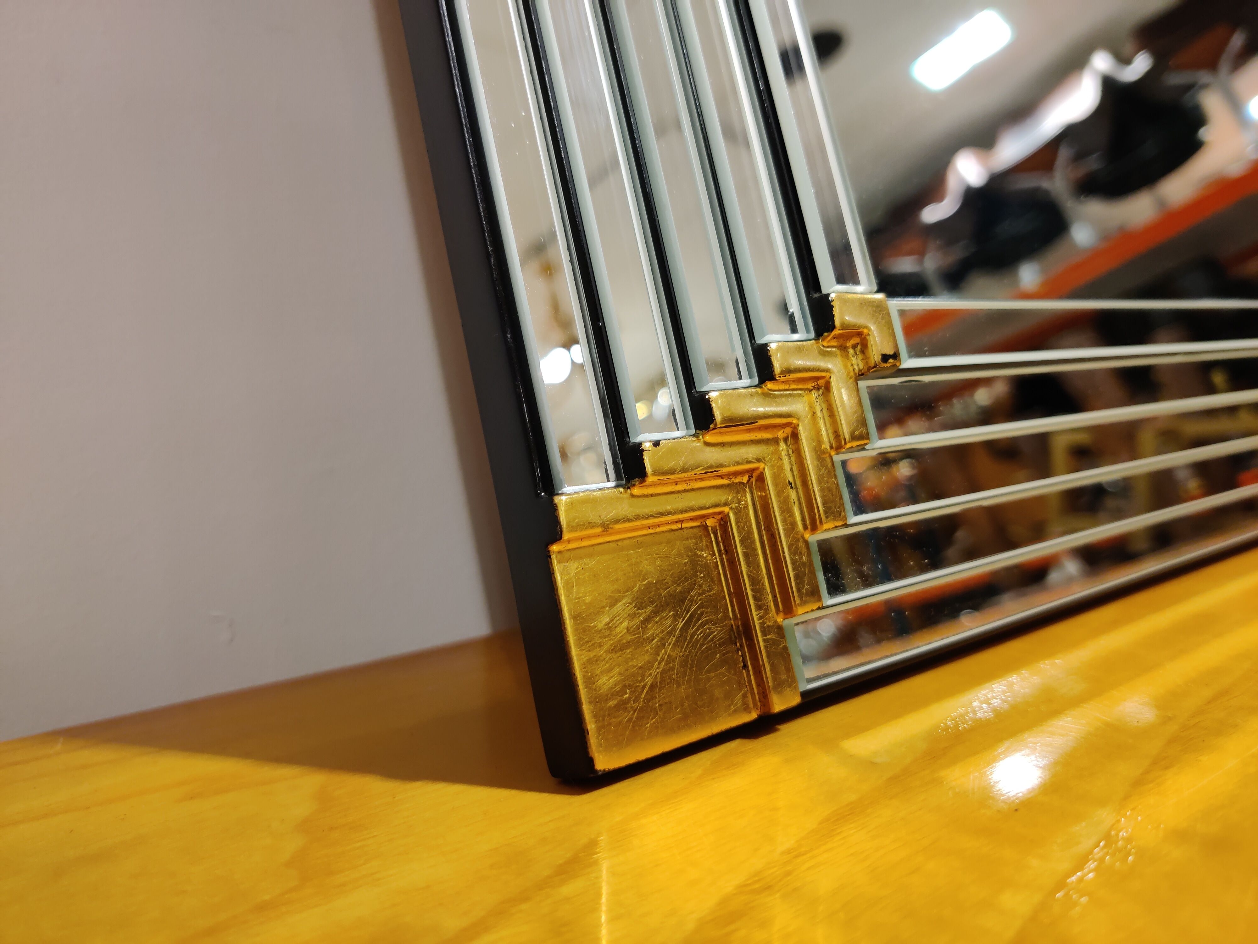 Vintage mirror by Deknudt 1970s 60x99cm