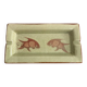 Celadon Ashtray Fish China Japan Cracked Asian Ceramic 20th Century