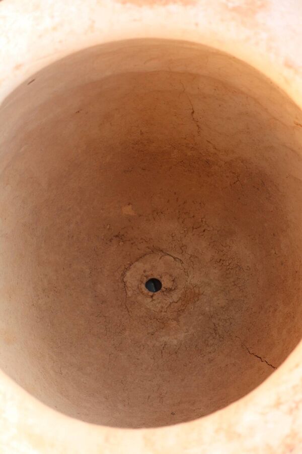 Grande Jarre en terre cuite tamegroute brute fait-main