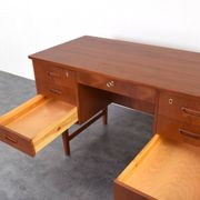 Mid-Century Modern Danish Teak Executive Desk, 1960s