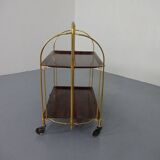 Vintage rosewood tea cart from Gerlinol, 1970s.