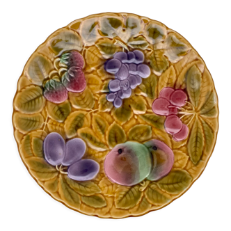 Sarreguemines “Fruits” serving or decorative dish