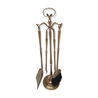 Serviteur de cheminée en laiton