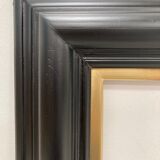 Black frame and vintage gold