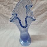 Blue blown vase from 1980