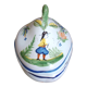Ceramic mustard pot from Quimper Henriot