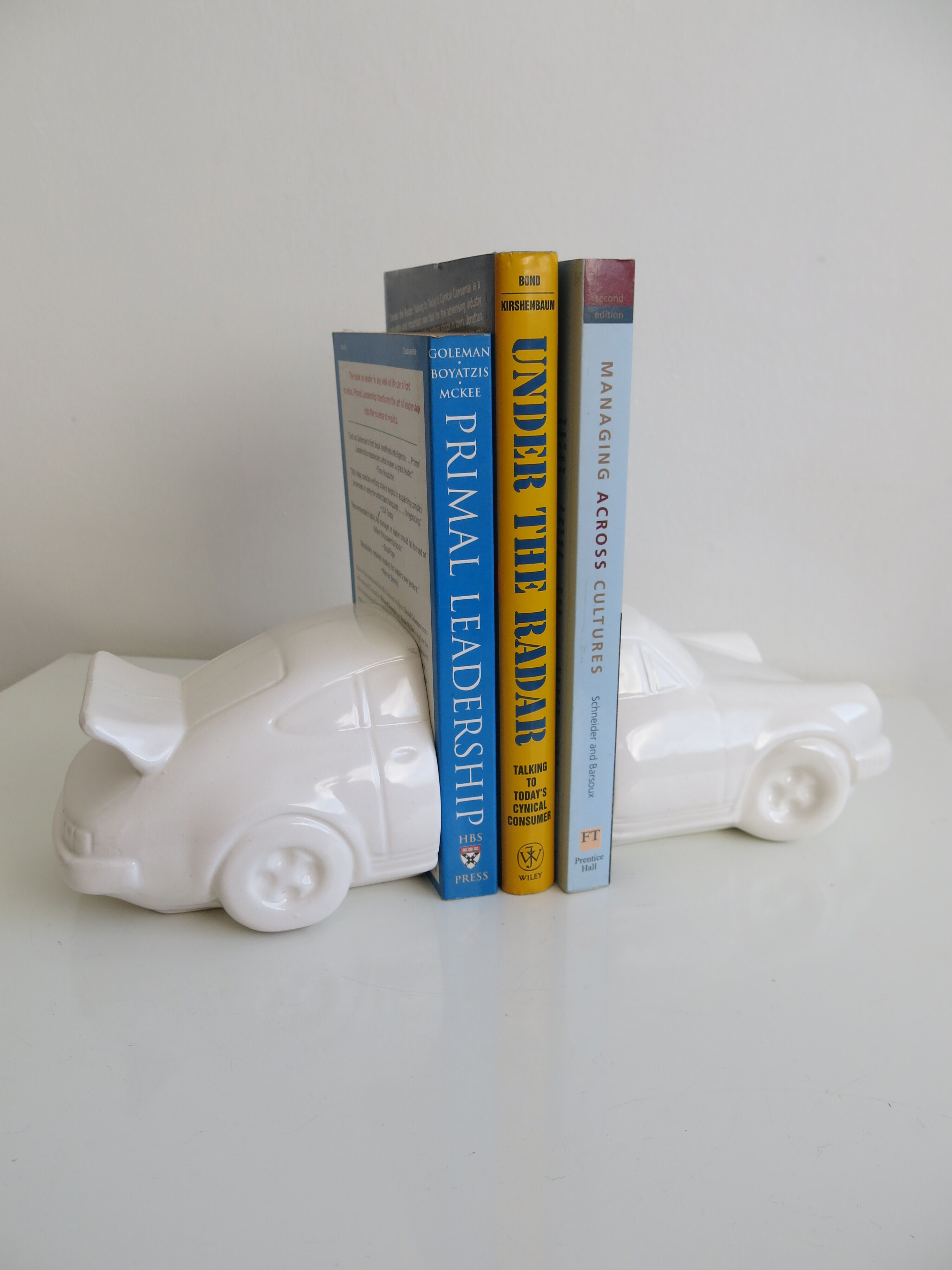 Paire de serre-livres vintage Porsche 911