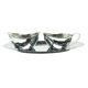 Mid-century modern coffee set, nickel-plated brass, Poland, 1950s