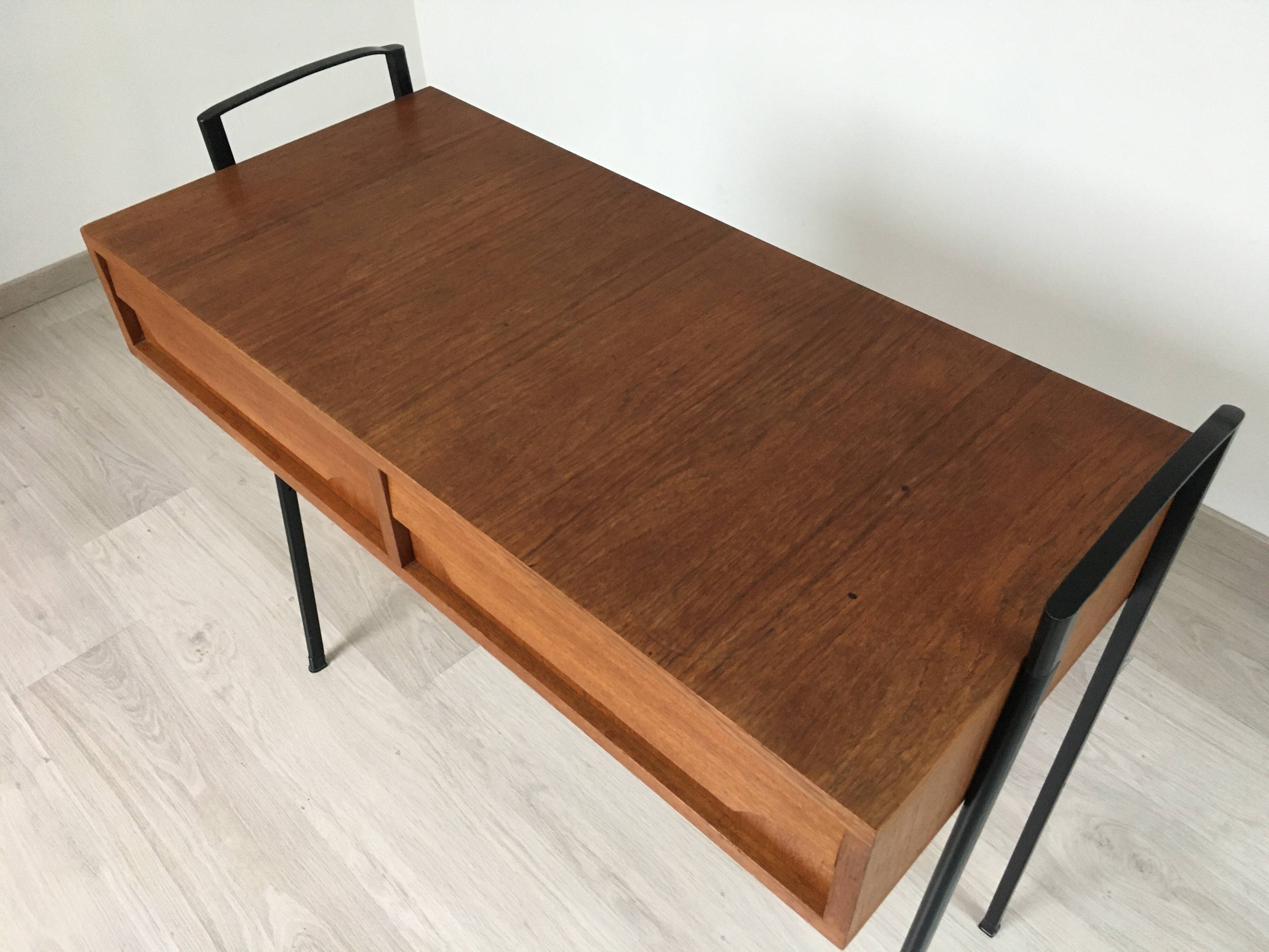 Desk - Scandinavian console mobelfabrik teak 60s