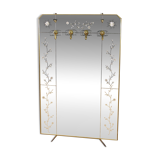 20th-century designer mirror coat rack